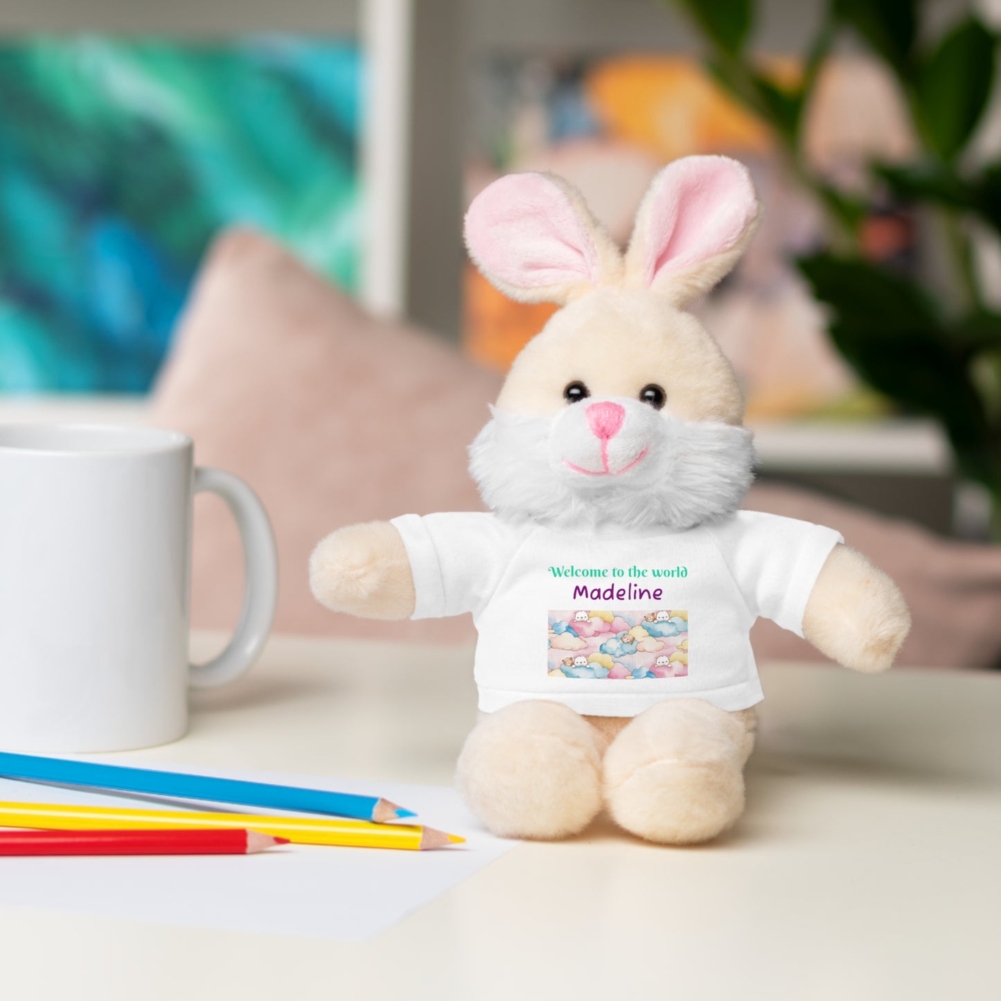 Welcome to the World Newborn Baby Teddy with 'Welcome to the world' Tee