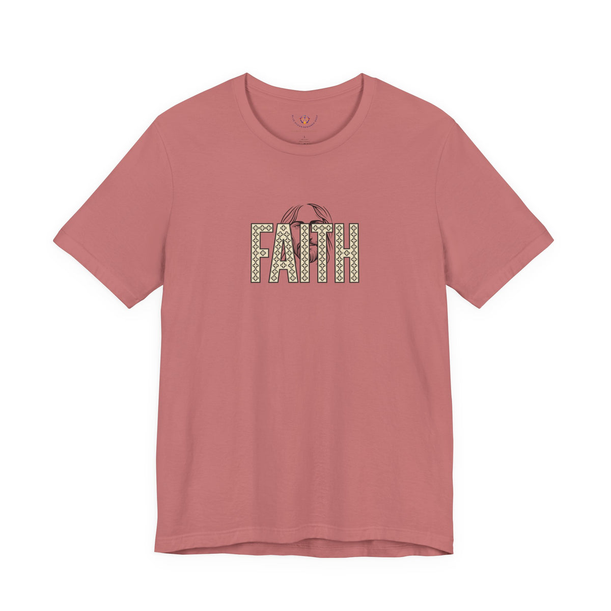 Faith Graphic Tee — Jesus Face Christian T-Shirt
