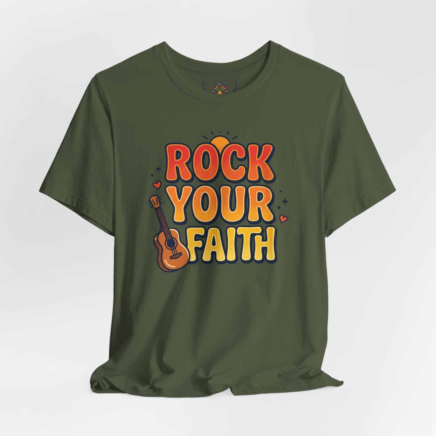 Rock Your Faith Tee | Christian encouragement, retro groovy pastel