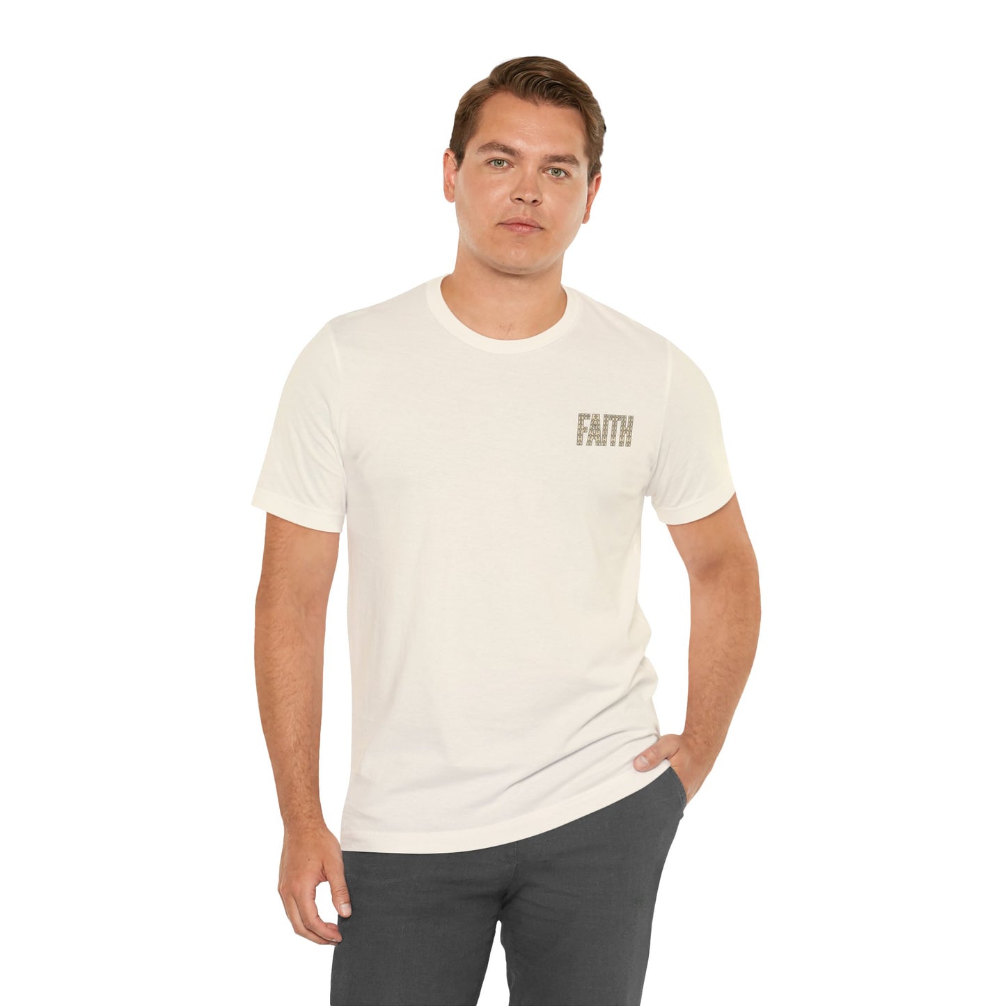 Faith block letters T-Shirt | Christian encouragement, pastel groovy style