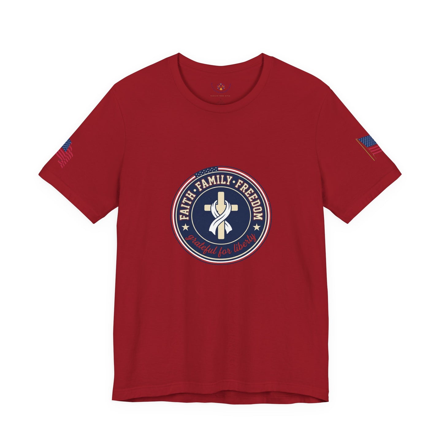 Faith Family Freedom Tee | Patriotic, Faith-Based July 4th Vintage Americana