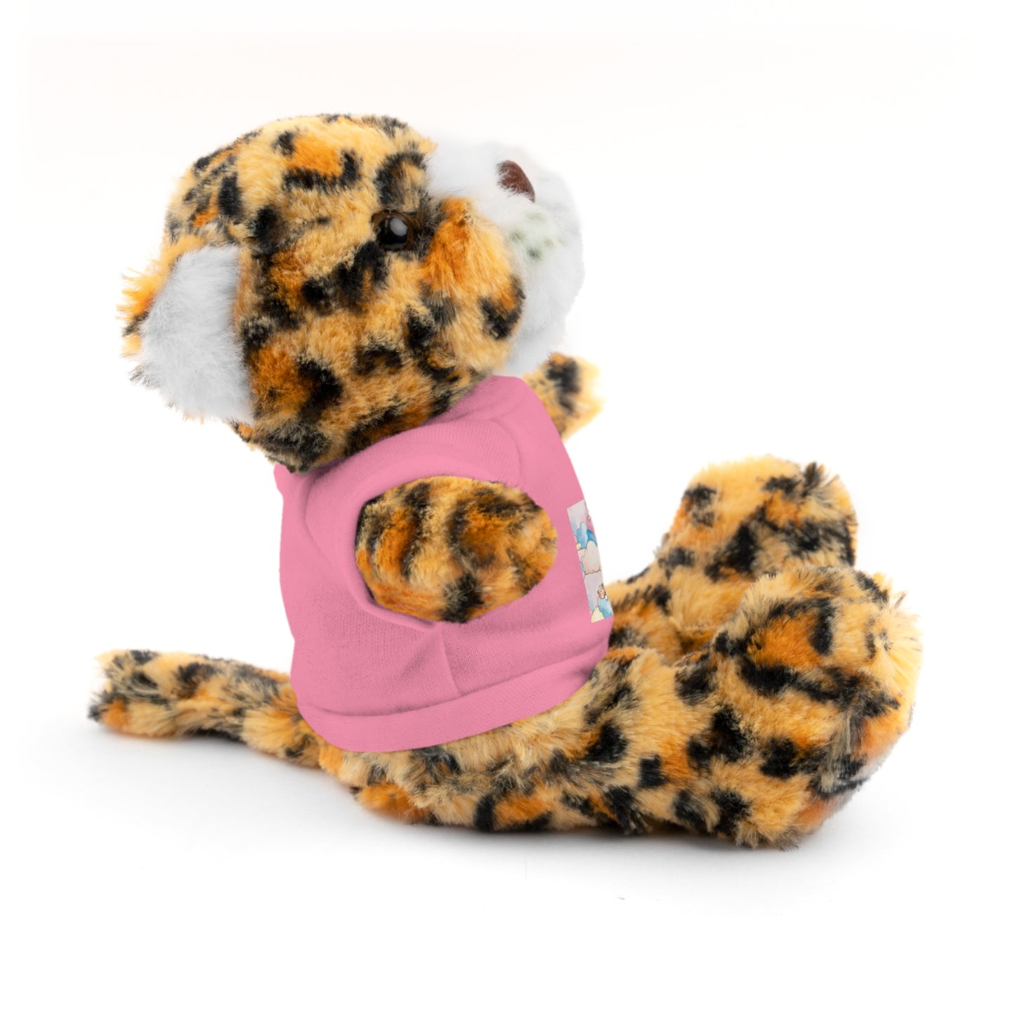Personalized Plush Bear with Custom Tee — Cute Candy Print & Name