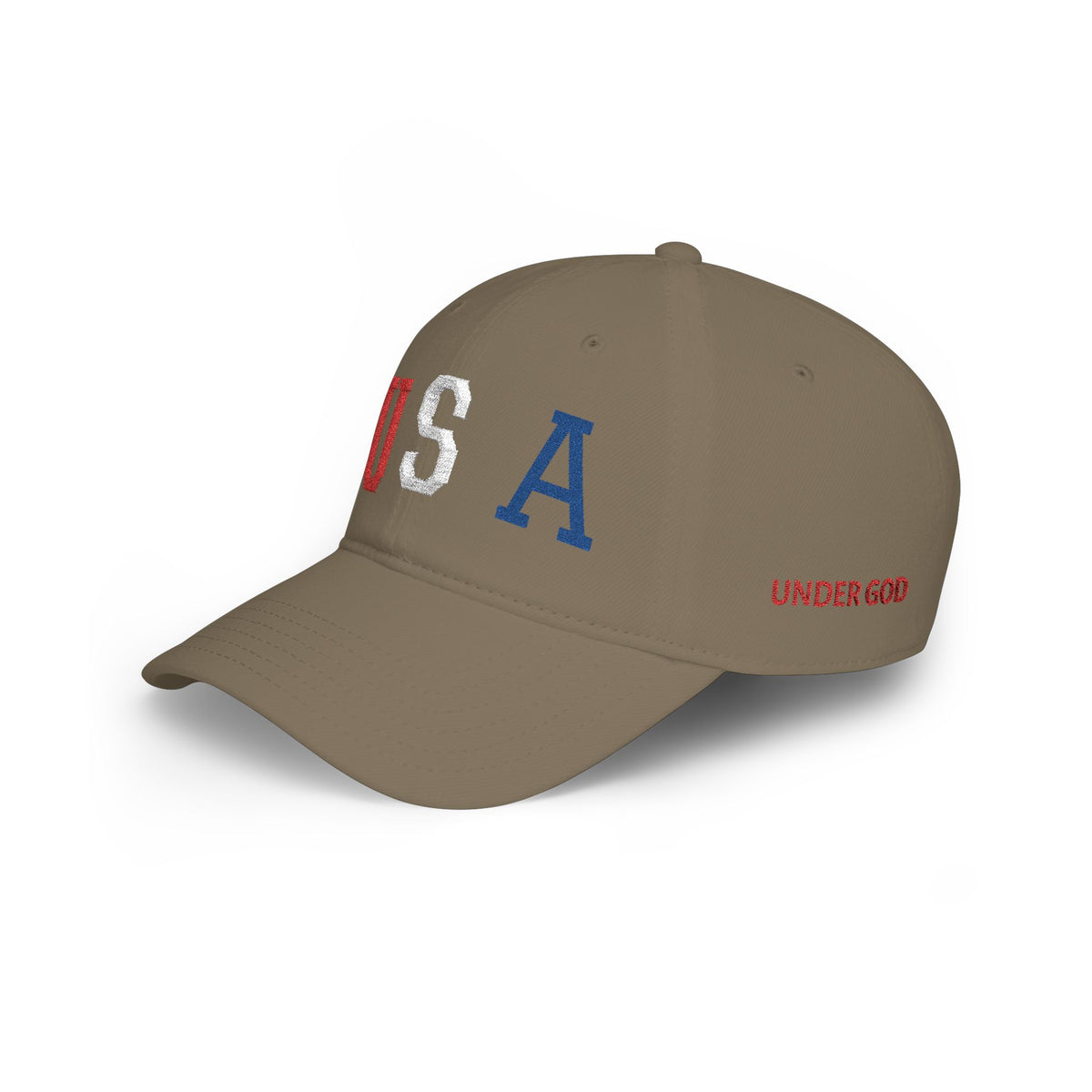 USA Embroidered Baseball Cap — Low Profile Patriotic Hat