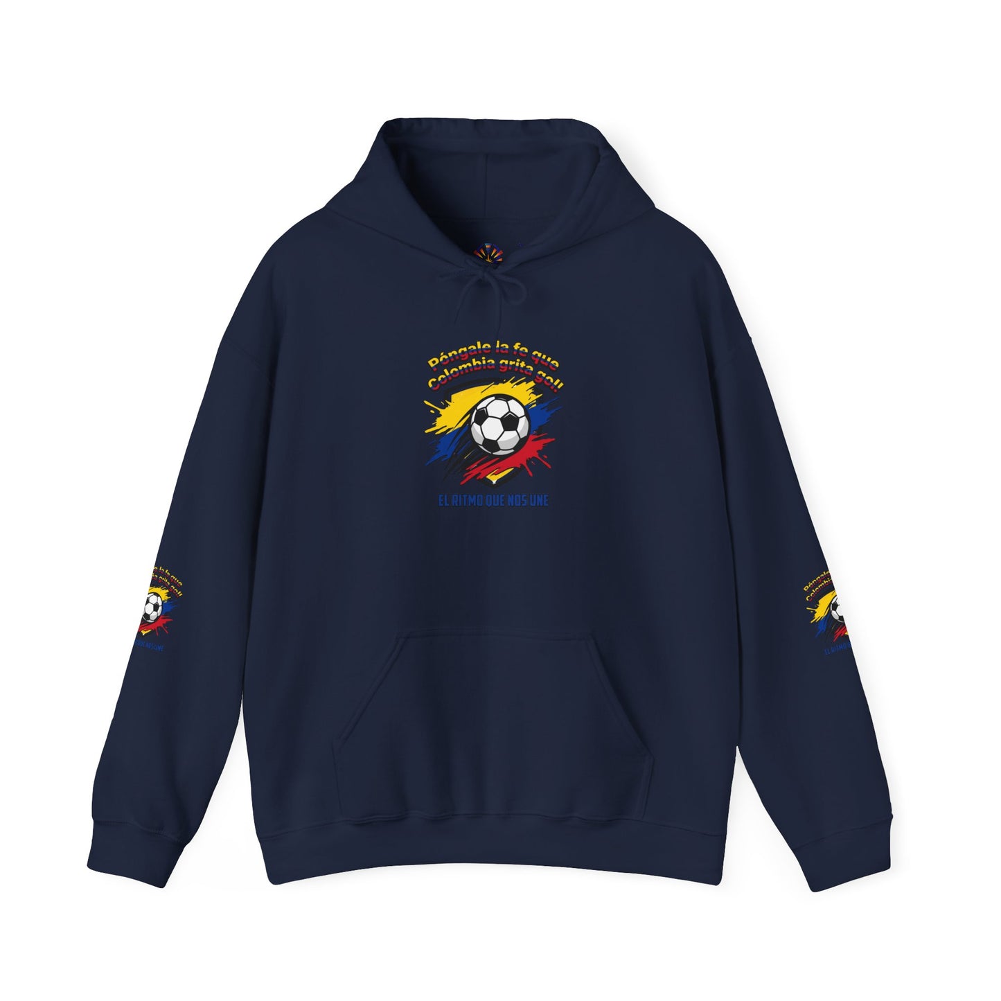 Colombia Pride Soccer Crest Hoodie | retro soccer, national colors