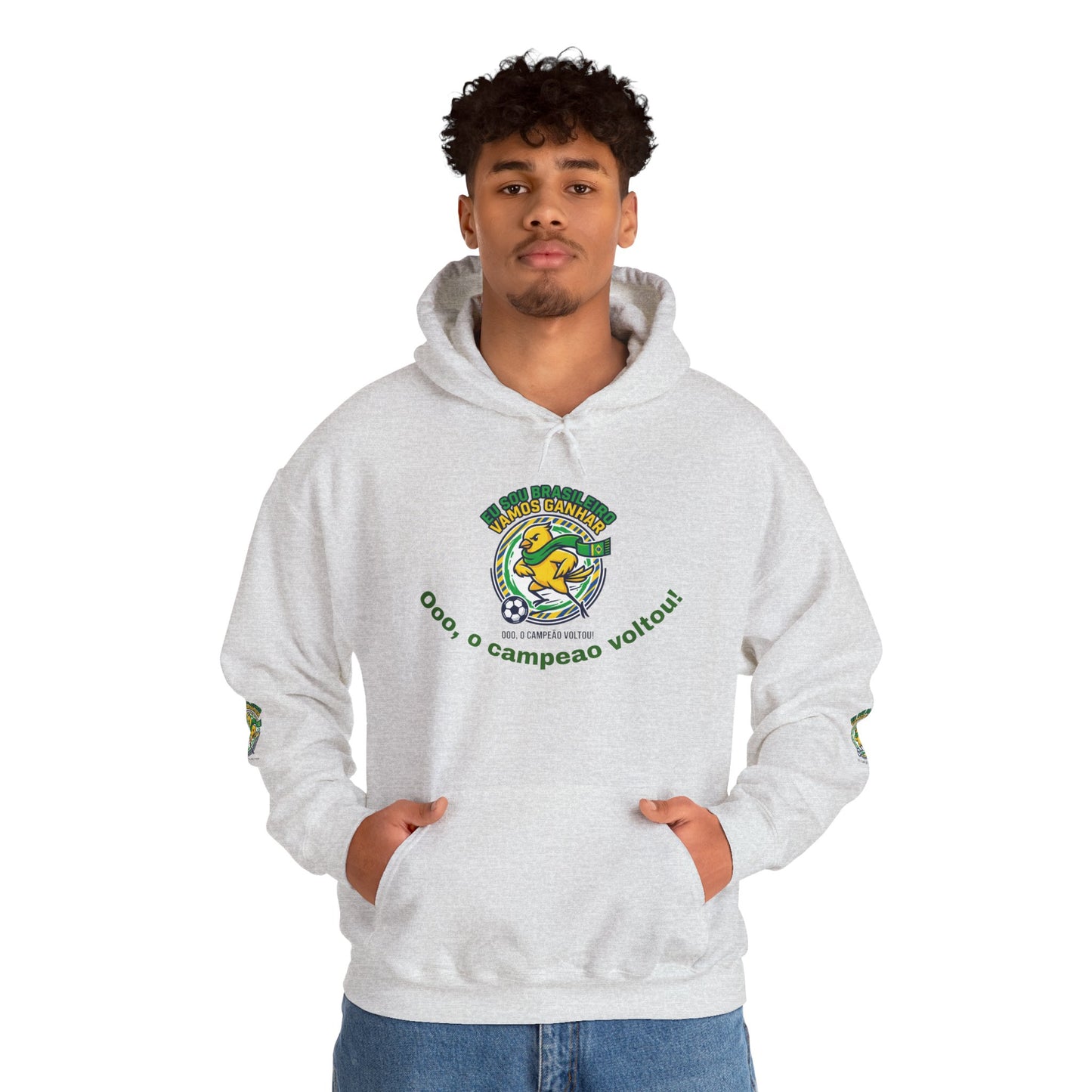 Brazil Retro Soccer Hoodie | national colors, supporters
