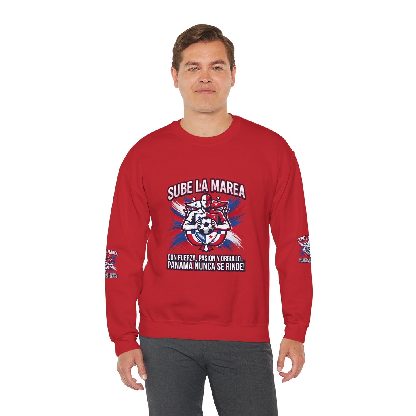 Sube La Marea Soccer Crewneck, Panama Country Pride, Retro Championship
