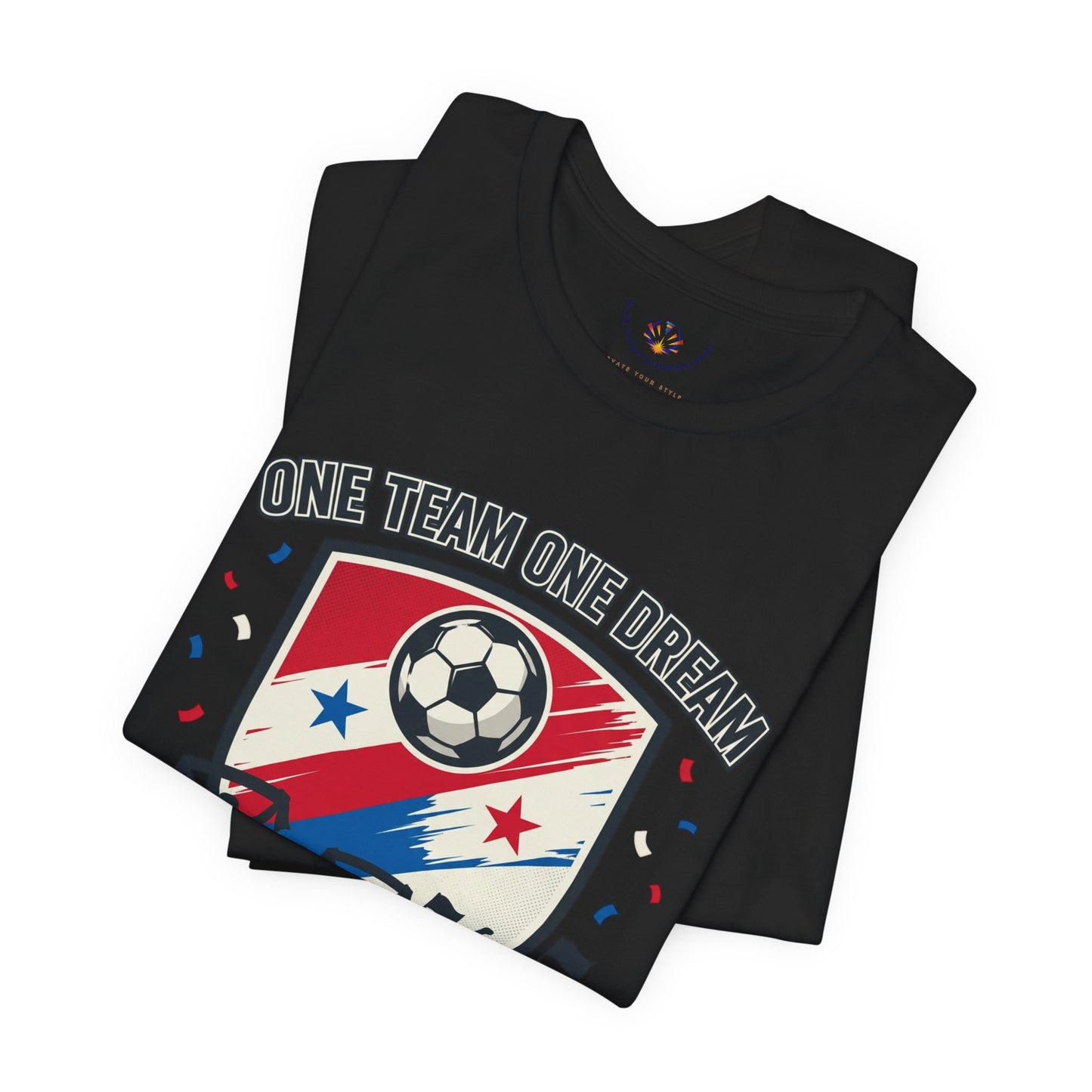 Panama Retro Soccer Crest Tee | country pride, championship season