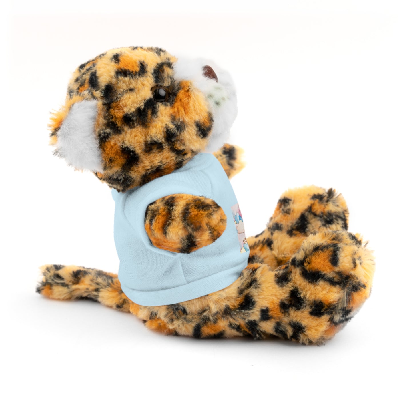 Personalized Plush Bear with Custom Tee — Cute Candy Print & Name