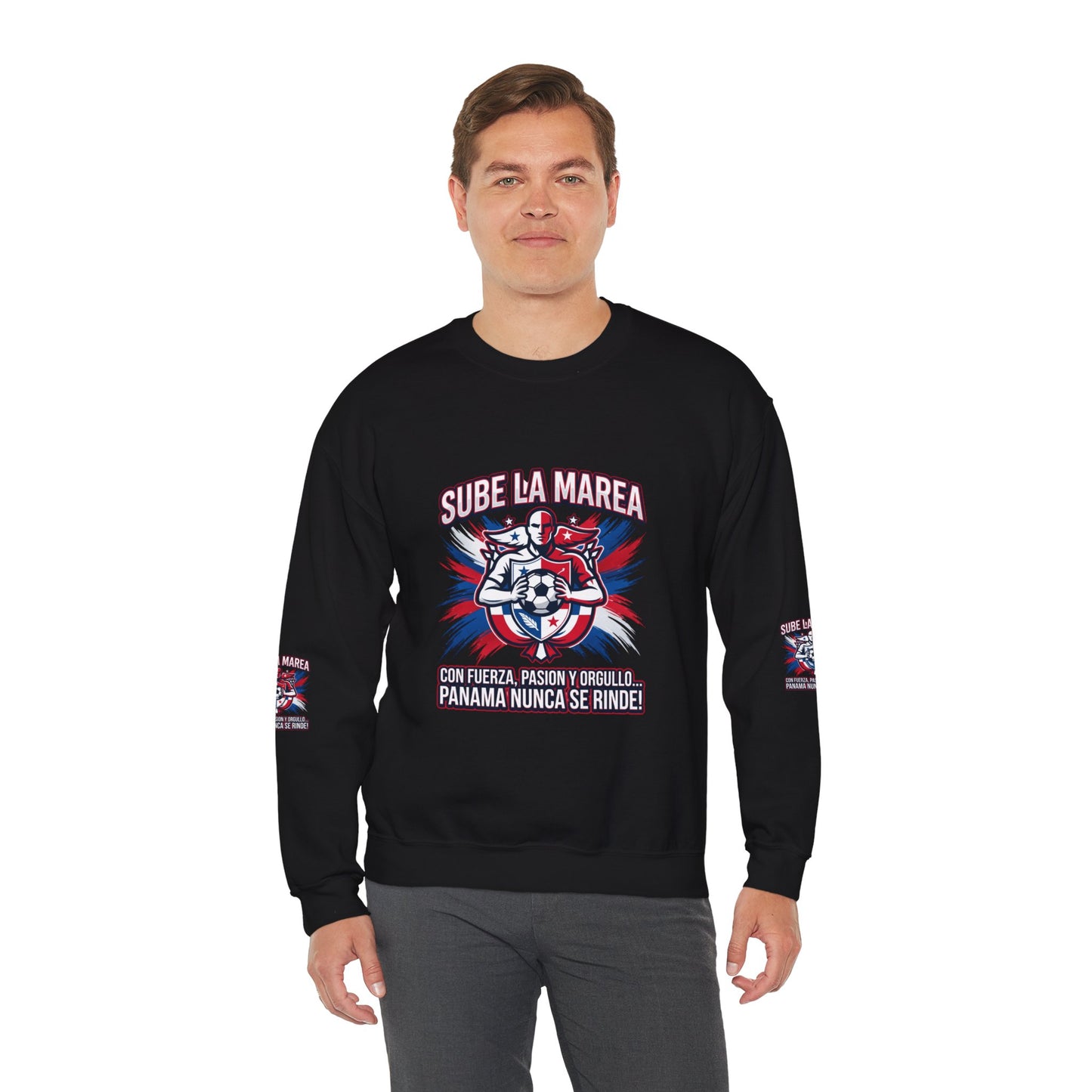 Sube La Marea Soccer Crewneck, Panama Country Pride, Retro Championship