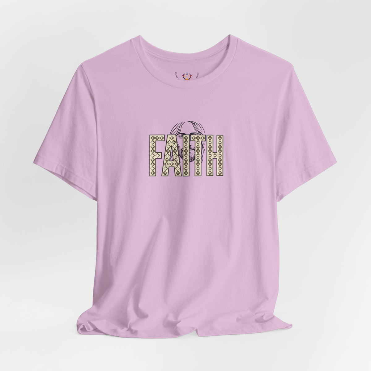 Faith Graphic Tee — Jesus Face Christian T-Shirt