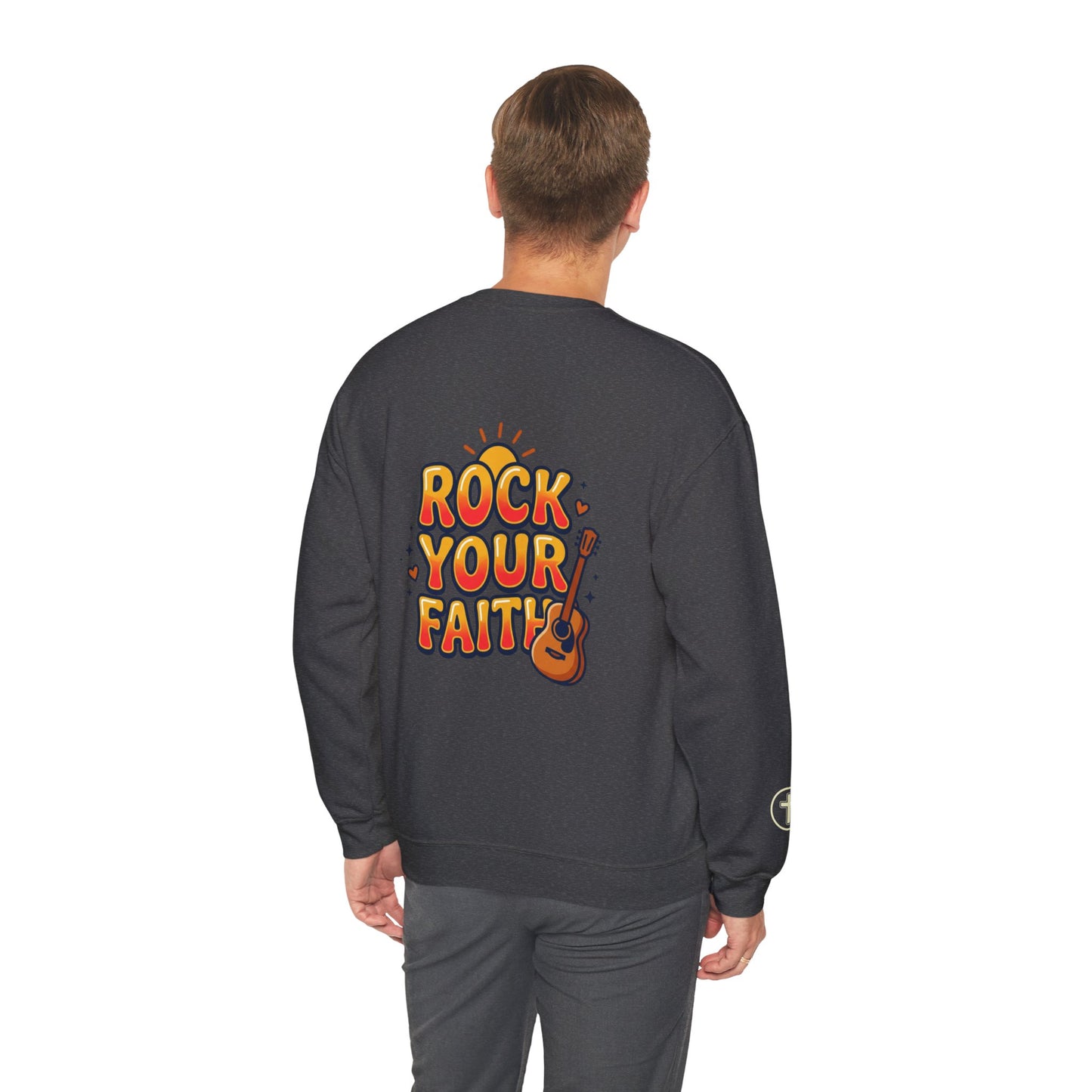 Rock Your Faith Sweatshirt | Christian encouragement, retro groovy pastel