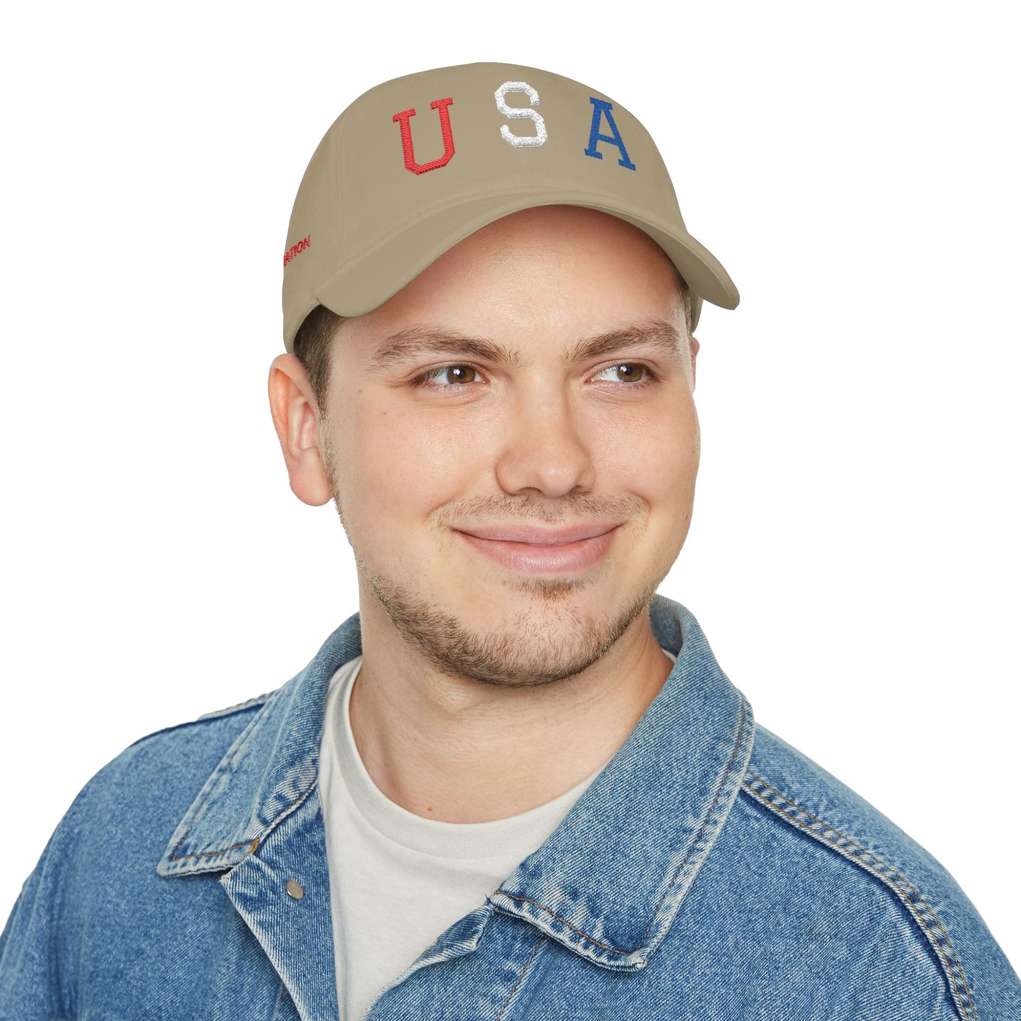 USA Embroidered Baseball Cap — Low Profile Patriotic Hat