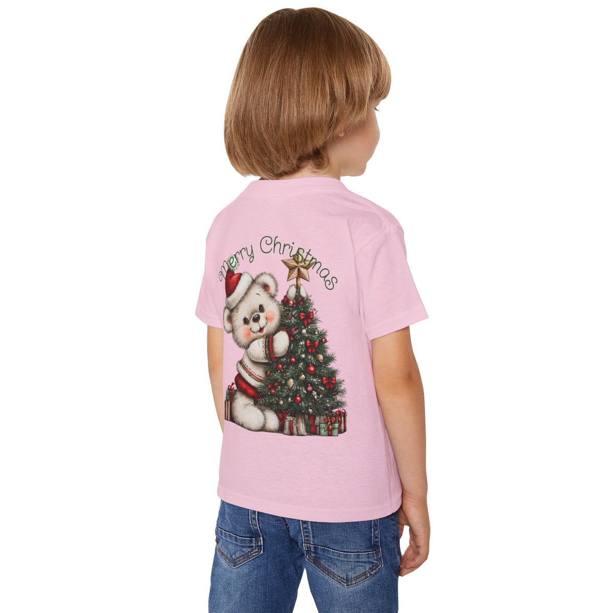 Merry Christmas Bear Toddler T-Shirt