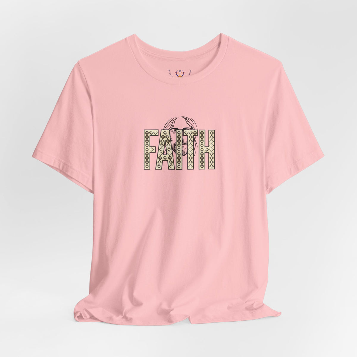 Faith Graphic Tee — Jesus Face Christian T-Shirt