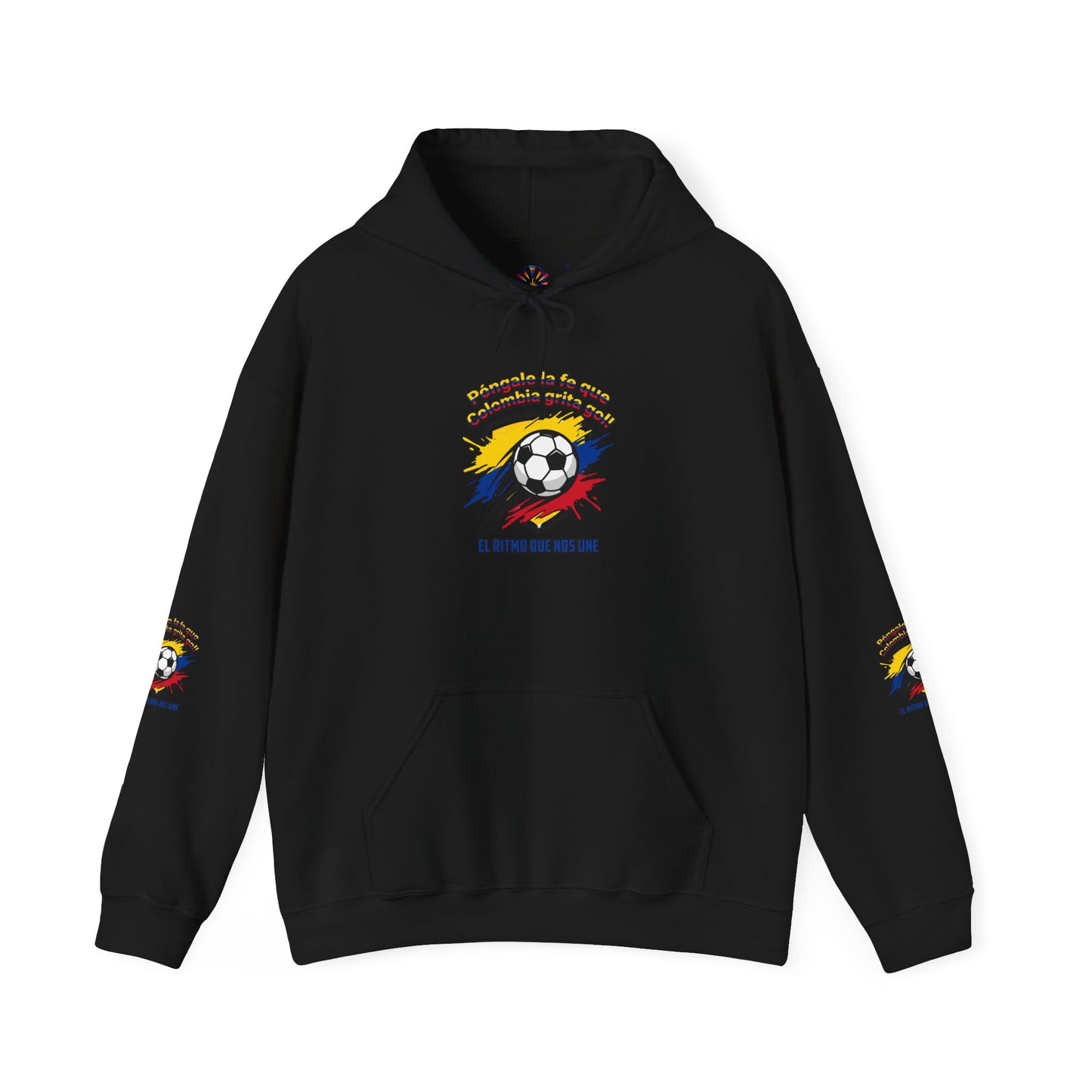 Colombia Pride Soccer Crest Hoodie | retro soccer, national colors