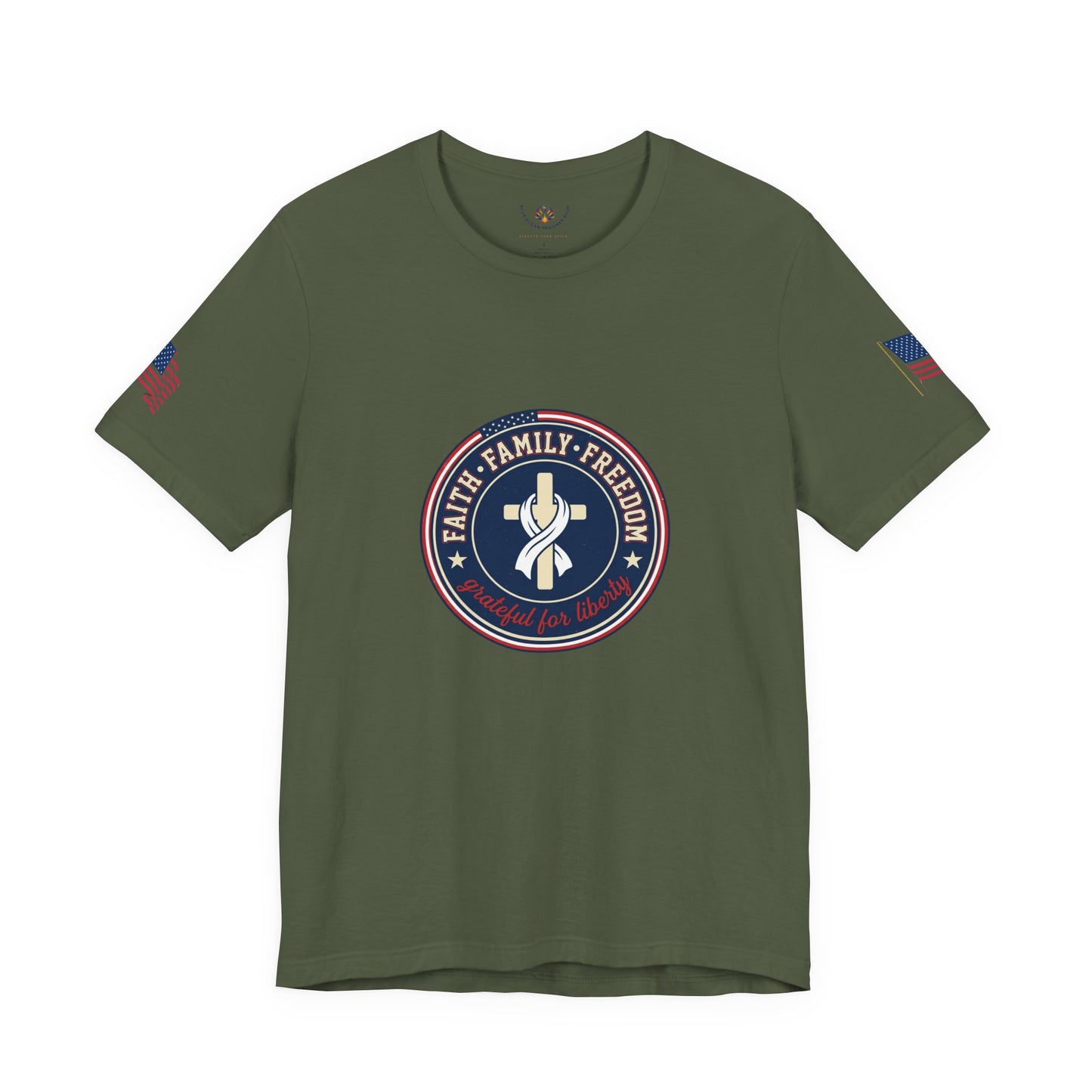 Faith Family Freedom Tee | Patriotic, Faith-Based July 4th Vintage Americana