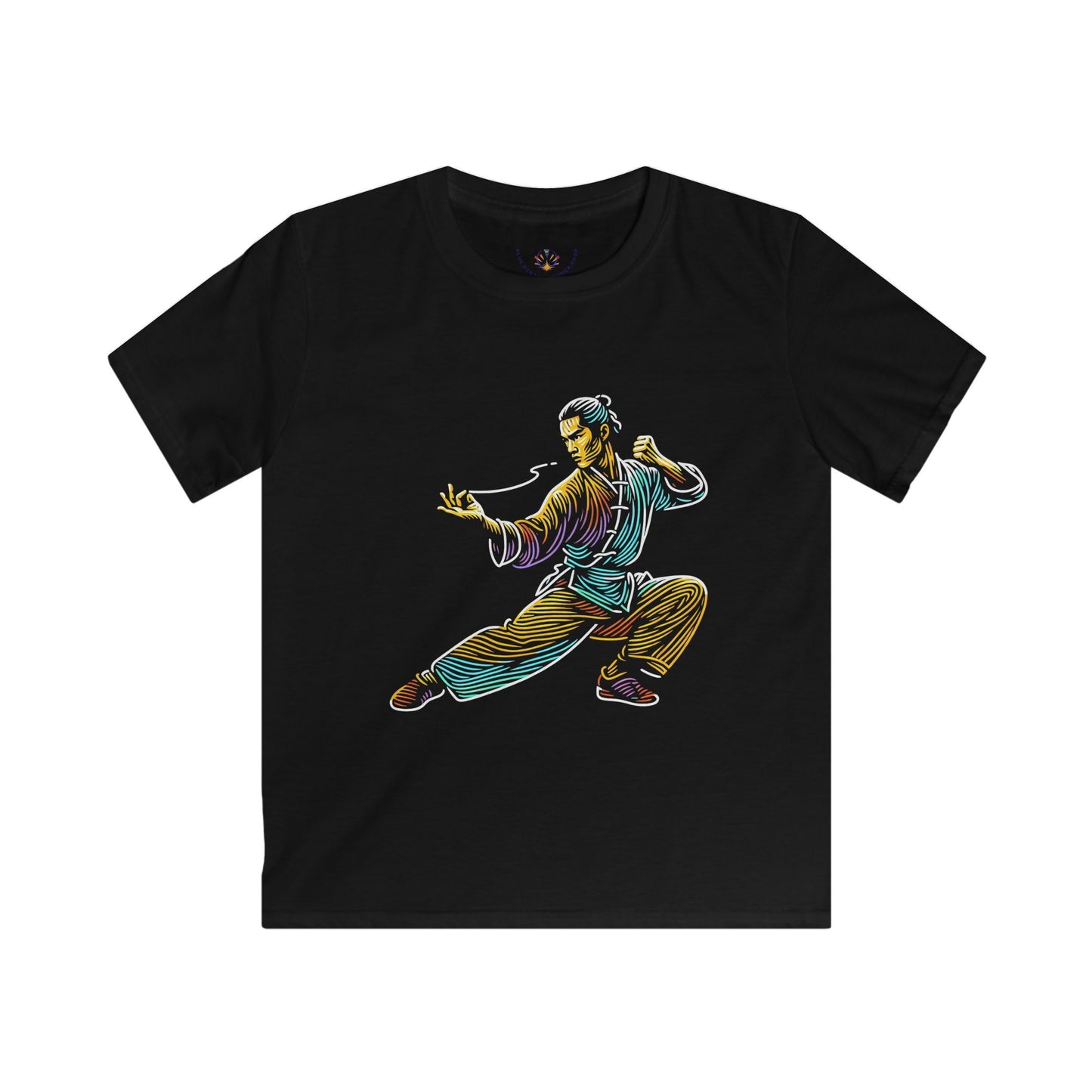 Kids Martial Arts T-Shirt — Colorful Kung Fu Graphic Tee for Boys & Girls