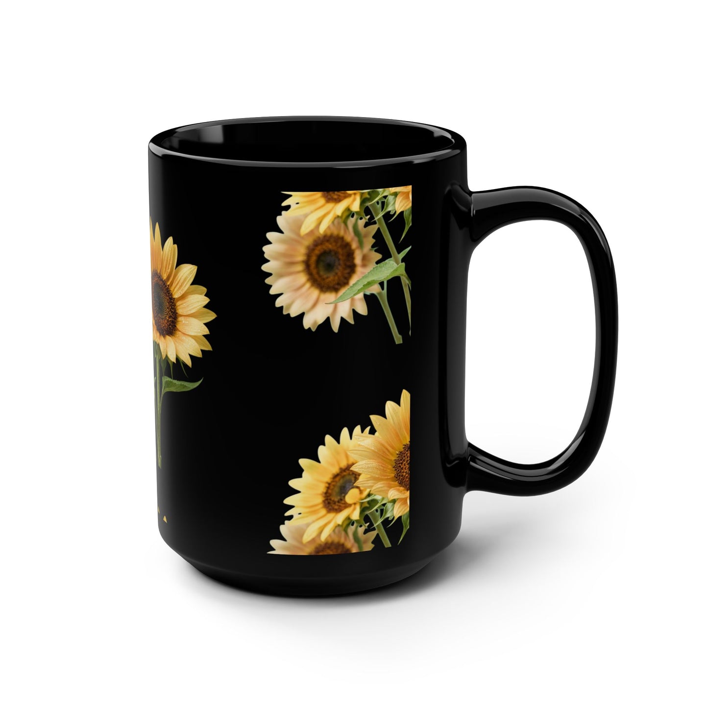 Sunflower Black 15oz Mug