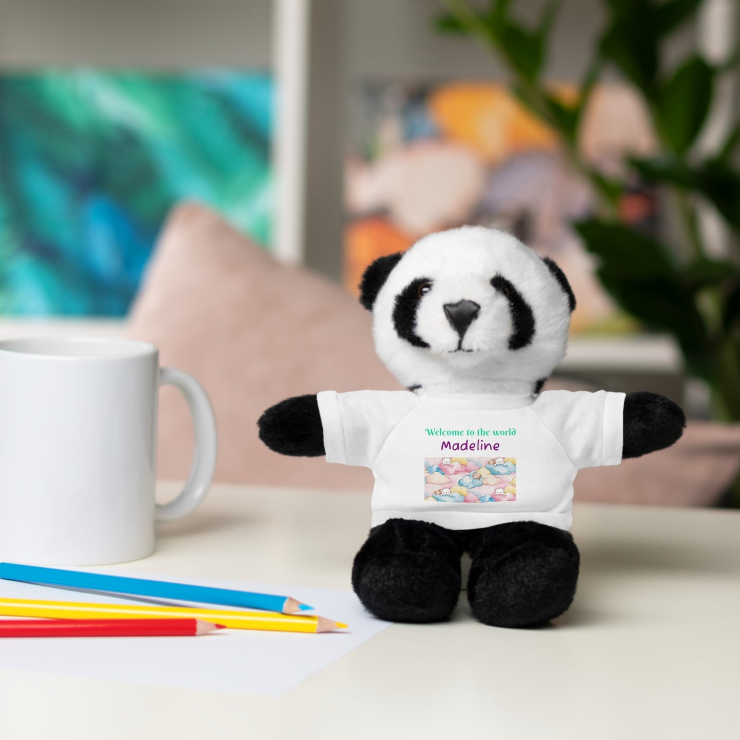 Welcome to the World Newborn Baby Teddy with 'Welcome to the world' Tee