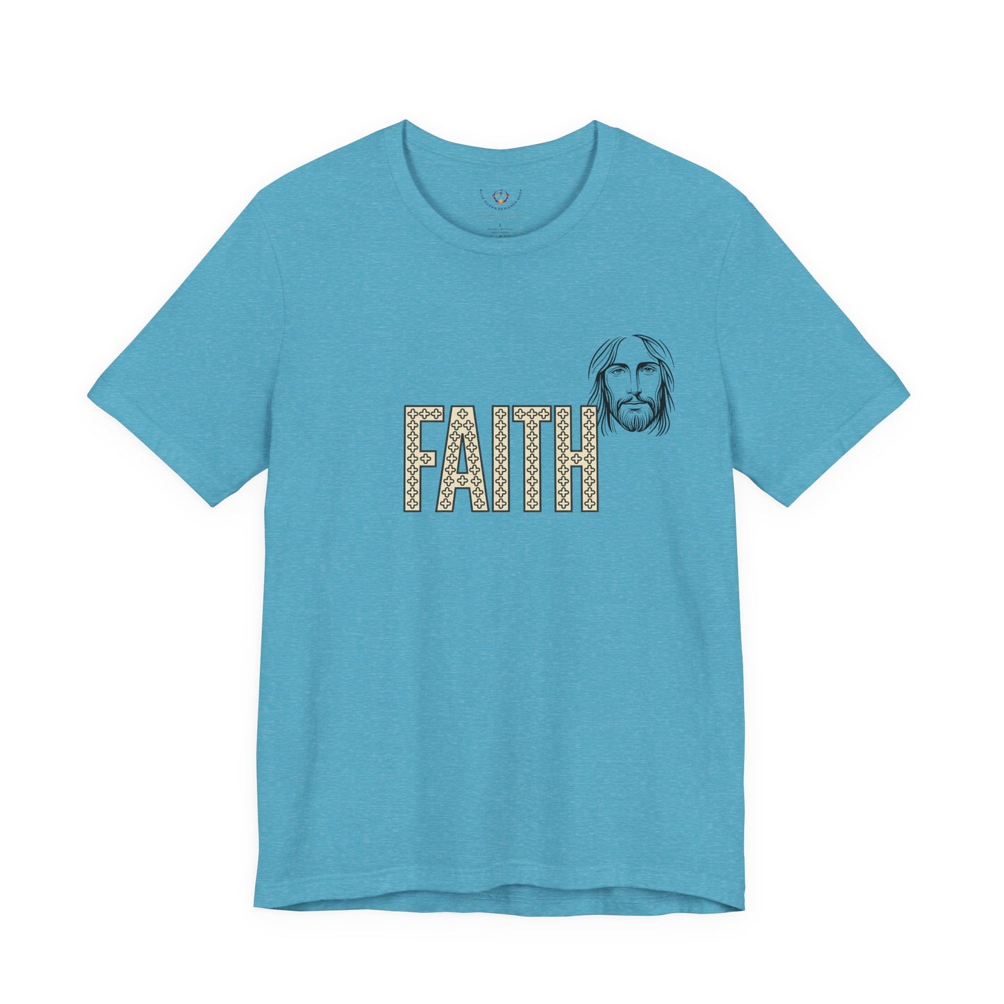 Faith Graphic Tee — Jesus Face Christian T-Shirt