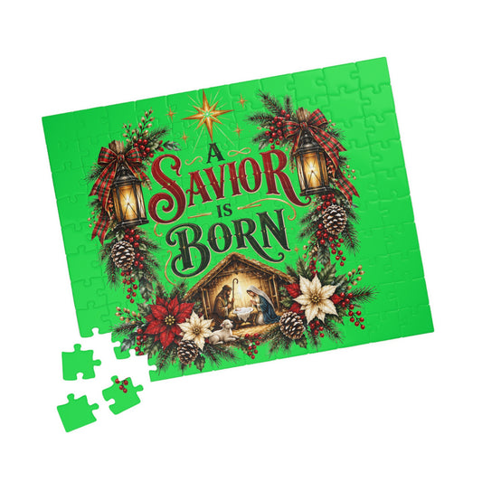 A Savior Is Born Christmas Nativity Puzzle