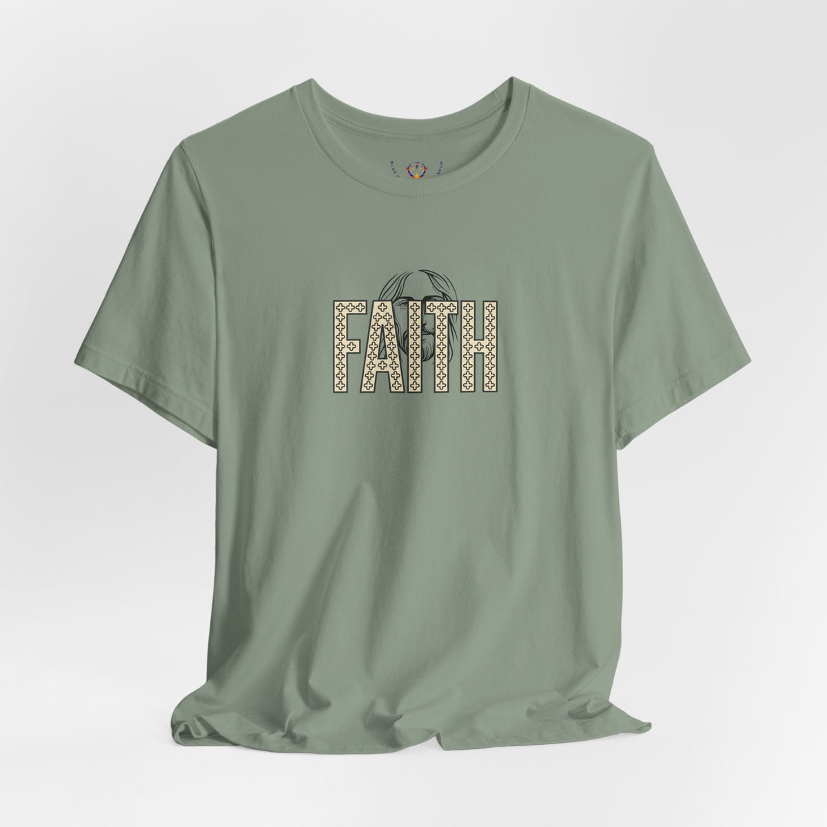 Faith Graphic Tee — Jesus Face Christian T-Shirt