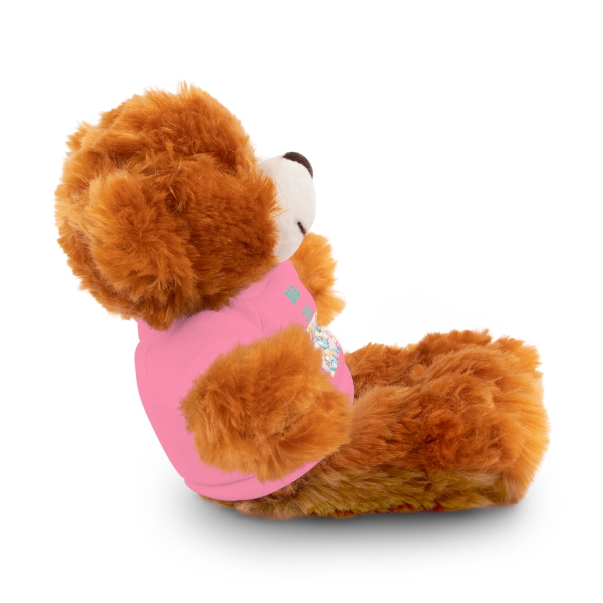 Personalized Plush Bear with Custom Tee — Cute Candy Print & Name