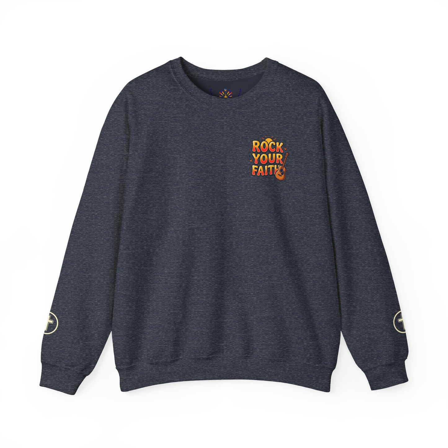 Rock Your Faith Sweatshirt | Christian encouragement, retro groovy pastel