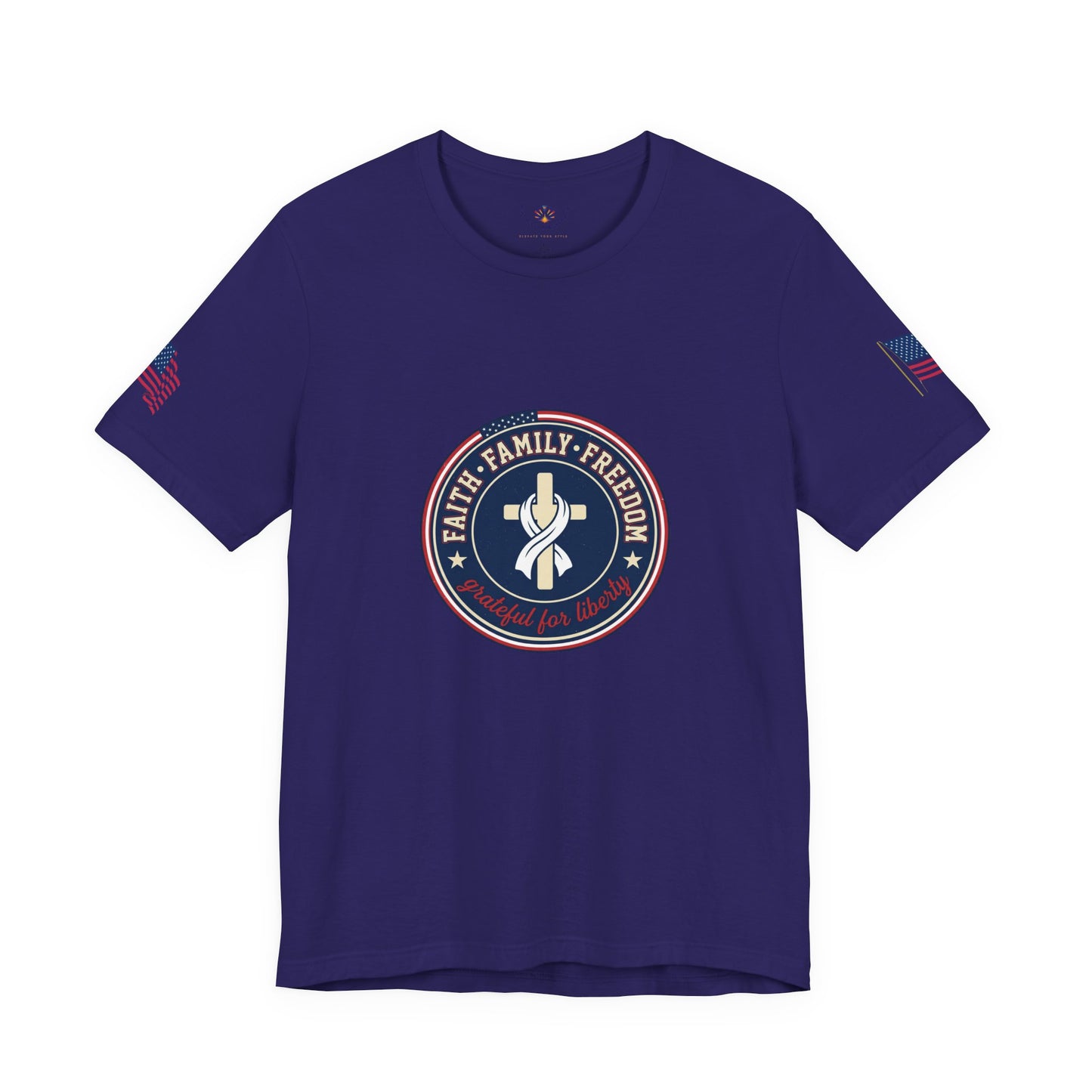 Faith Family Freedom Tee | Patriotic, Faith-Based July 4th Vintage Americana