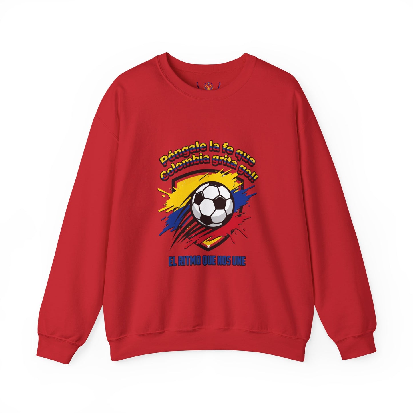 Colombia Pride Soccer Crewneck Sweatshirt | Retro National Colors, Championship Season