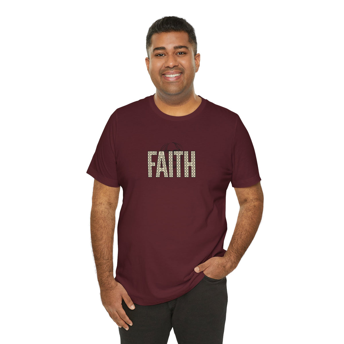 Faith Graphic Tee — Jesus Face Christian T-Shirt