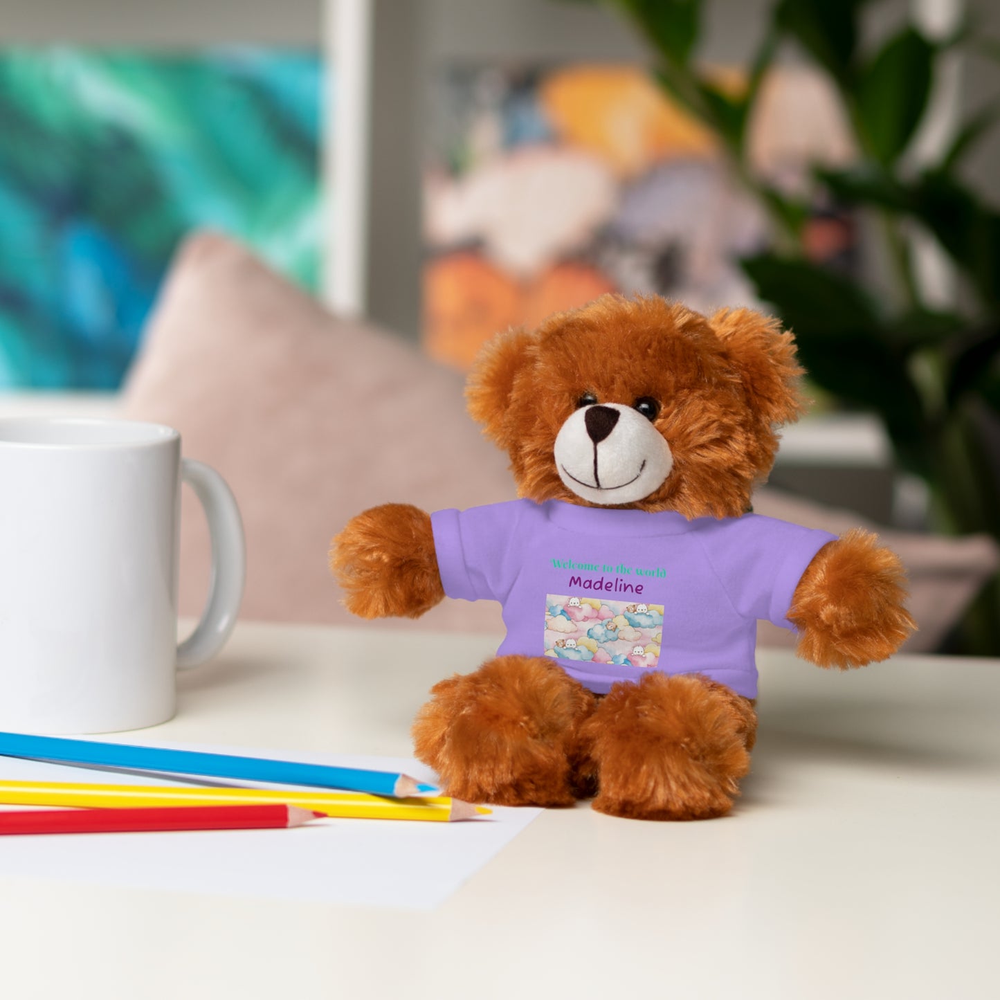 Welcome to the World Newborn Baby Teddy with 'Welcome to the world' Tee
