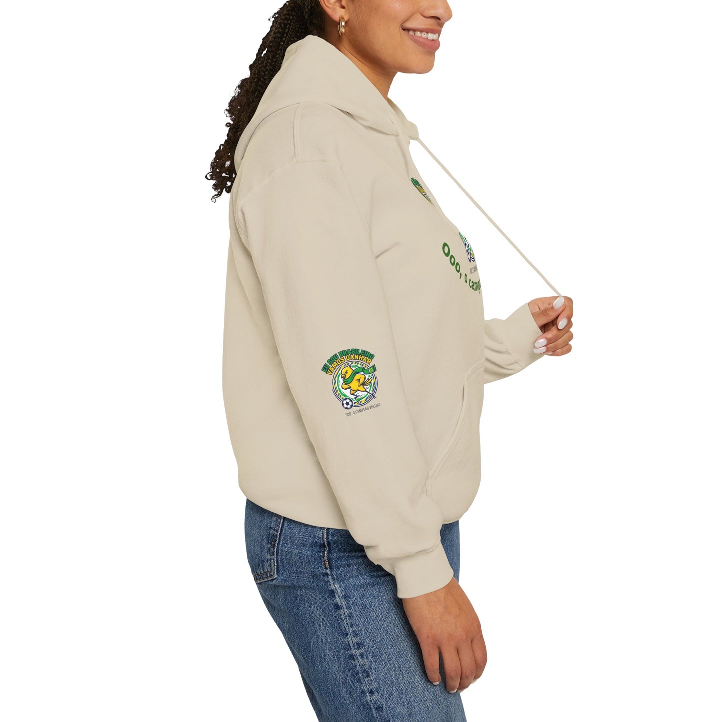 Brazil Retro Soccer Hoodie | national colors, supporters