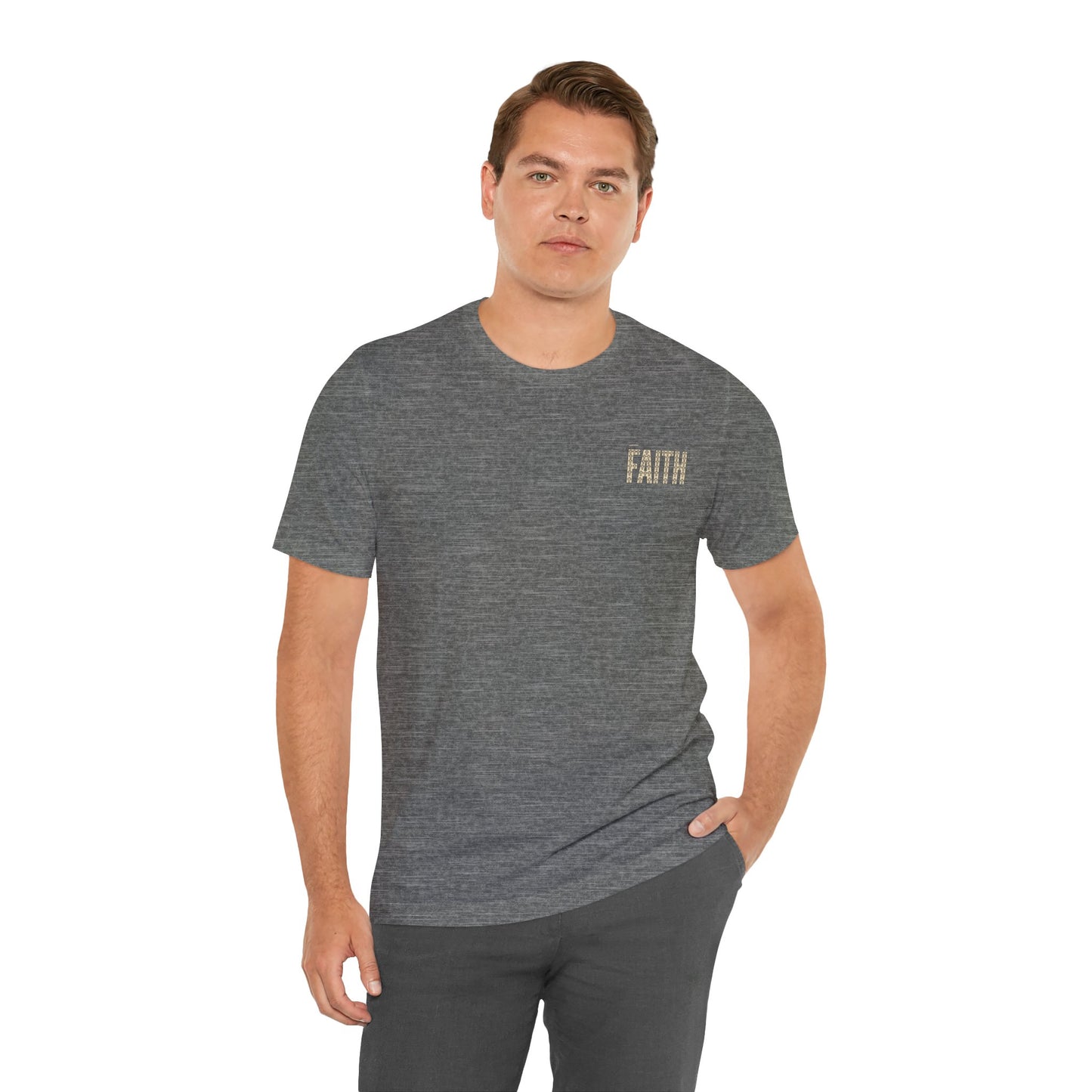 Faith block letters T-Shirt | Christian encouragement, pastel groovy style
