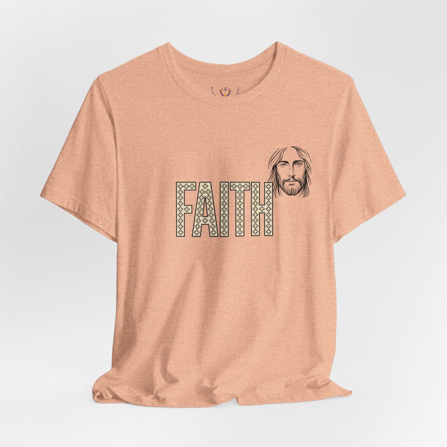 Faith Graphic Tee — Jesus Face Christian T-Shirt