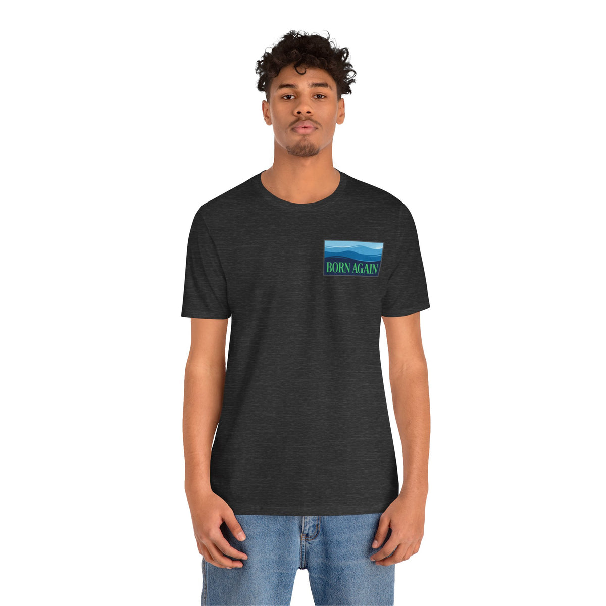 Born Again Ocean Tee - Spiritual Revival Graphic T-Shirt