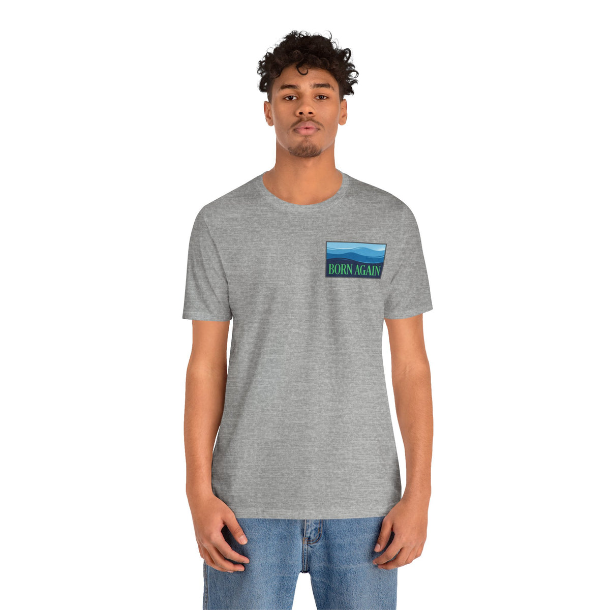 Born Again Ocean Tee - Spiritual Revival Graphic T-Shirt