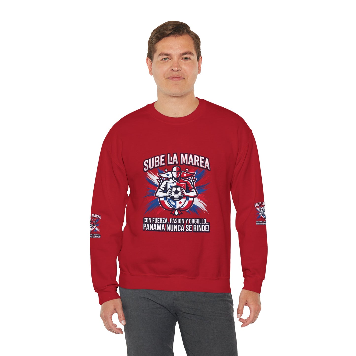 Sube La Marea Soccer Crewneck, Panama Country Pride, Retro Championship