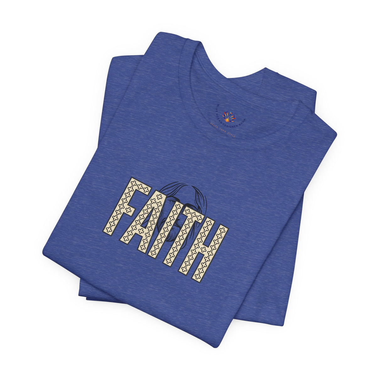 Faith Graphic Tee — Jesus Face Christian T-Shirt