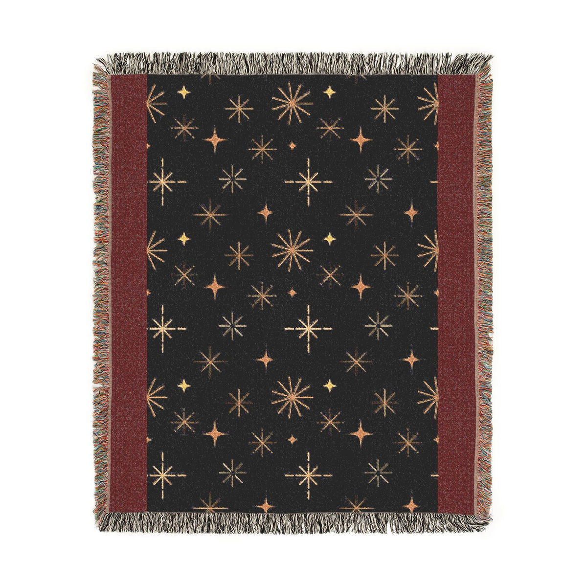 Galaxy Night Woven Blanket — Starfield Throw for Cozy Home & Gifts