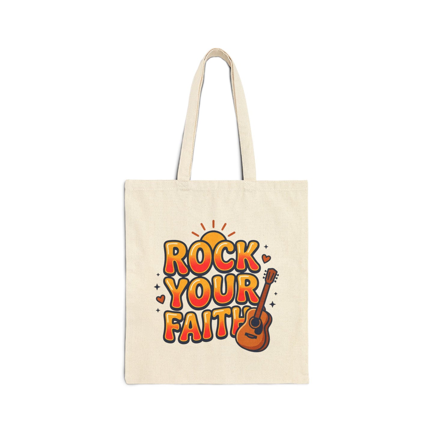 Rock Your Faith Tote | Christian encouragement, retro groovy pastel