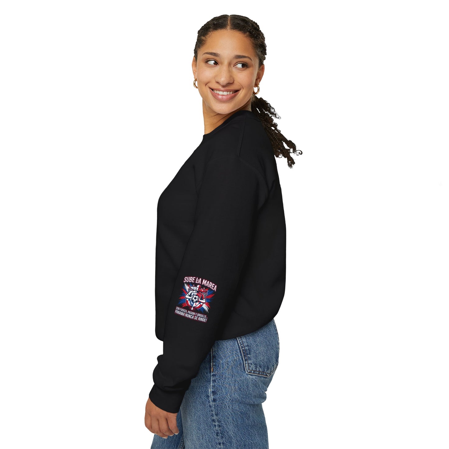 Sube La Marea Soccer Crewneck, Panama Country Pride, Retro Championship