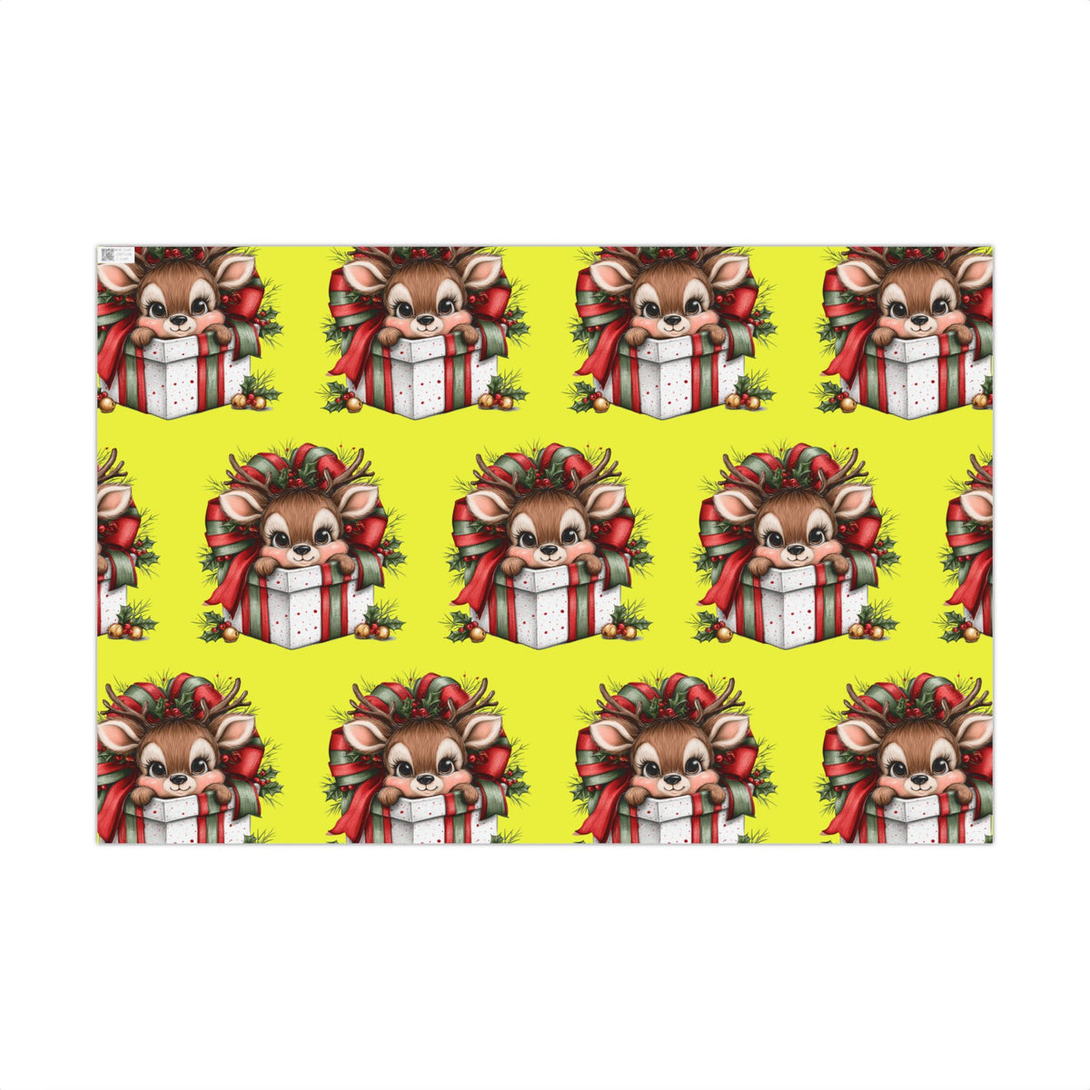 Christmas Reindeer Gift Wrap Paper – Cute Holiday Present Wrapping Sheets