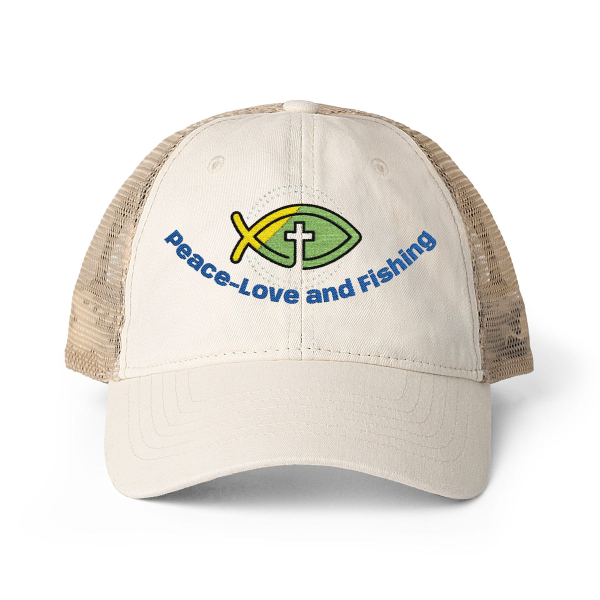 Embroidered Fishing Cap
