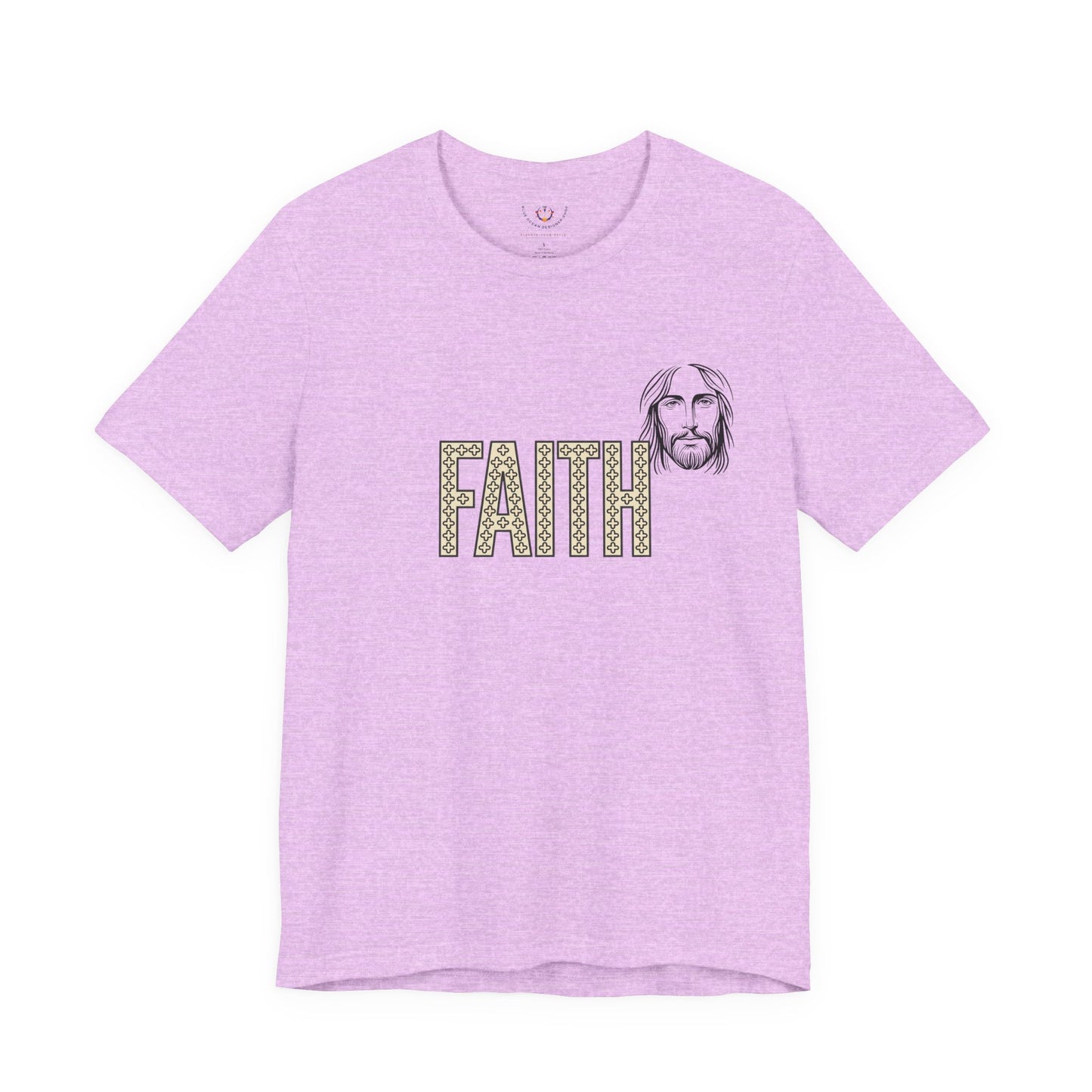 Faith Graphic Tee — Jesus Face Christian T-Shirt
