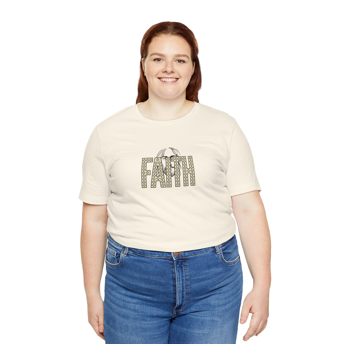 Faith Graphic Tee — Jesus Face Christian T-Shirt