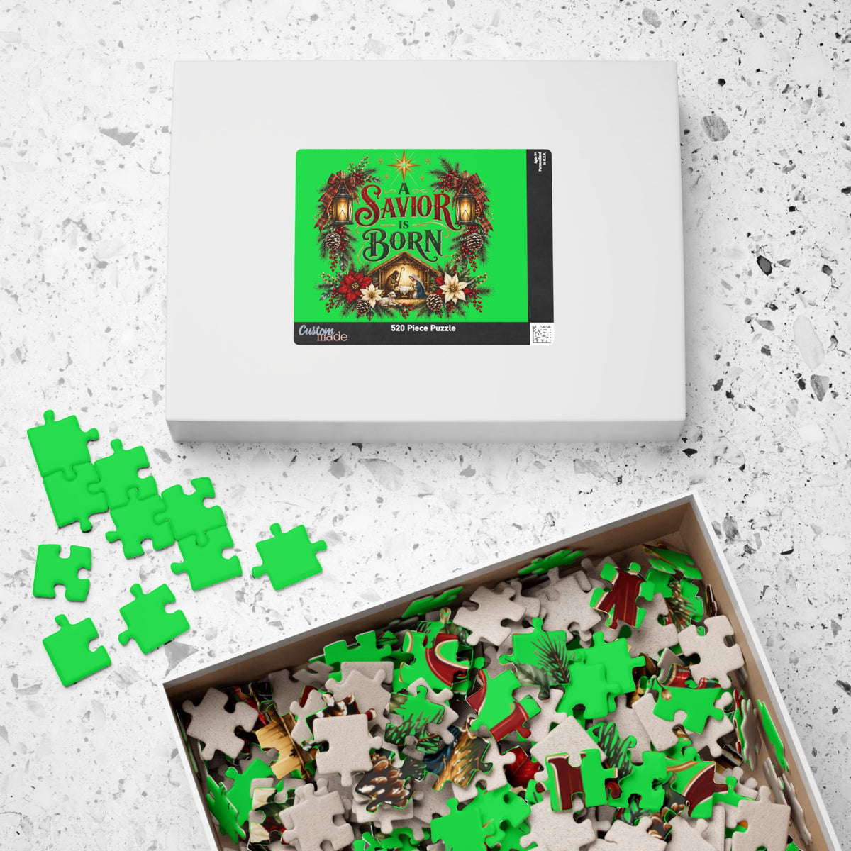 A Savior Is Born Christmas Nativity Puzzle