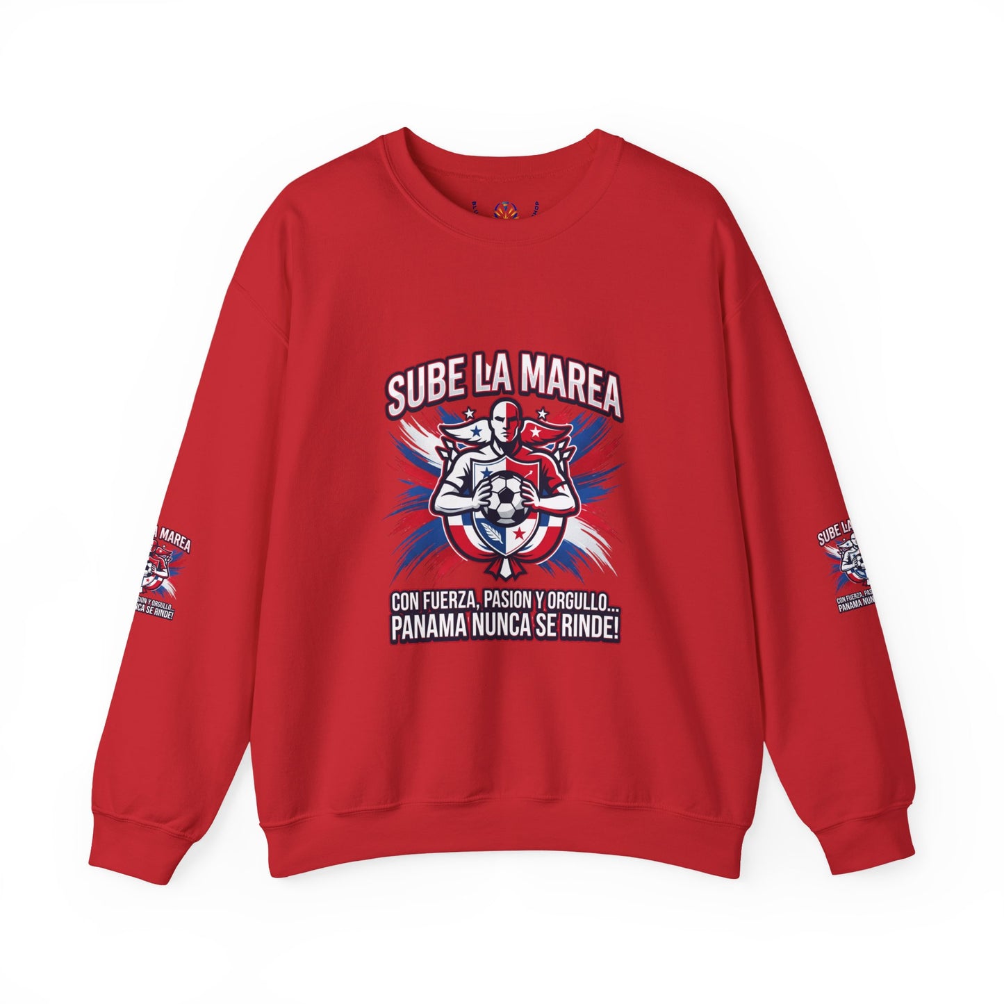 Sube La Marea Soccer Crewneck, Panama Country Pride, Retro Championship