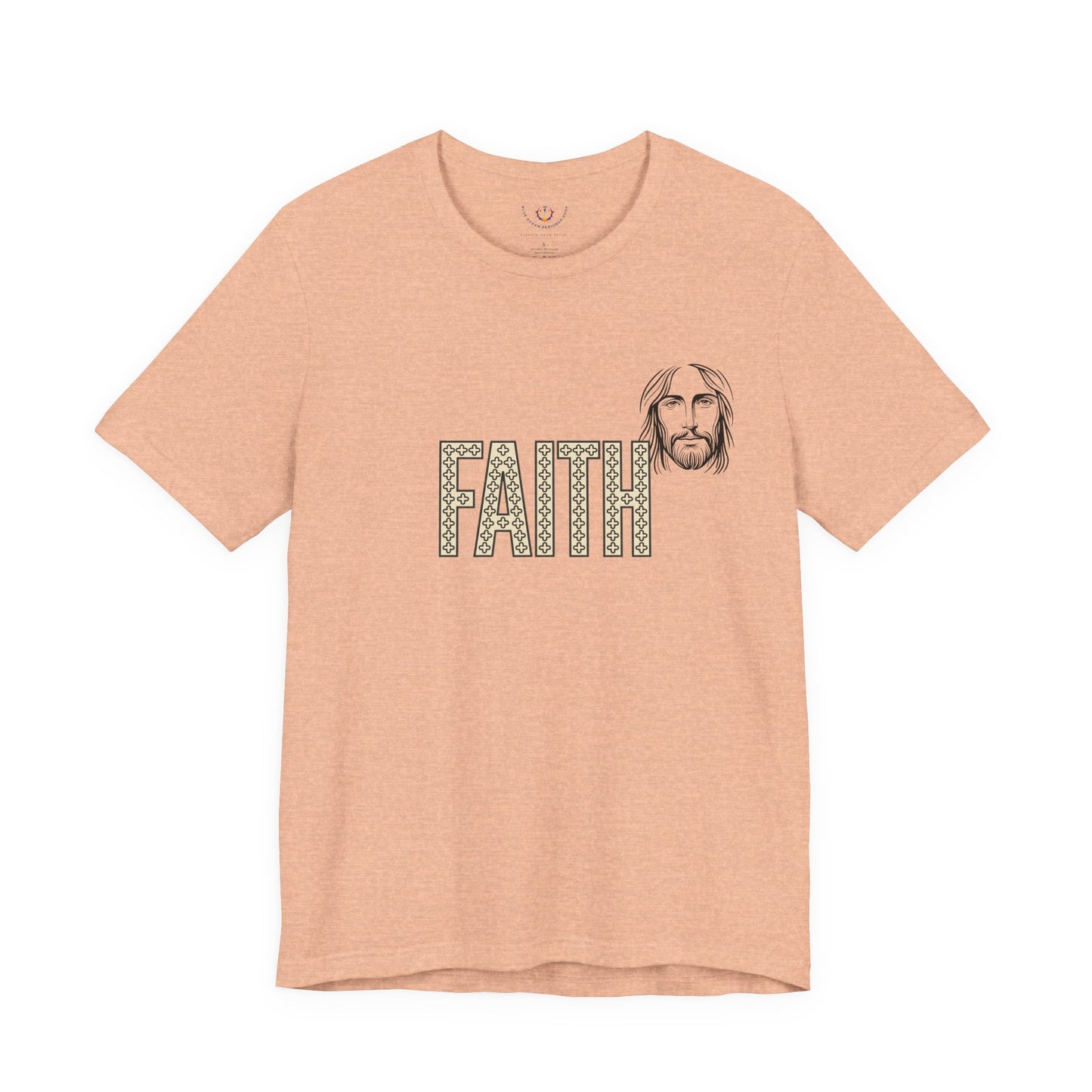 Faith Graphic Tee — Jesus Face Christian T-Shirt