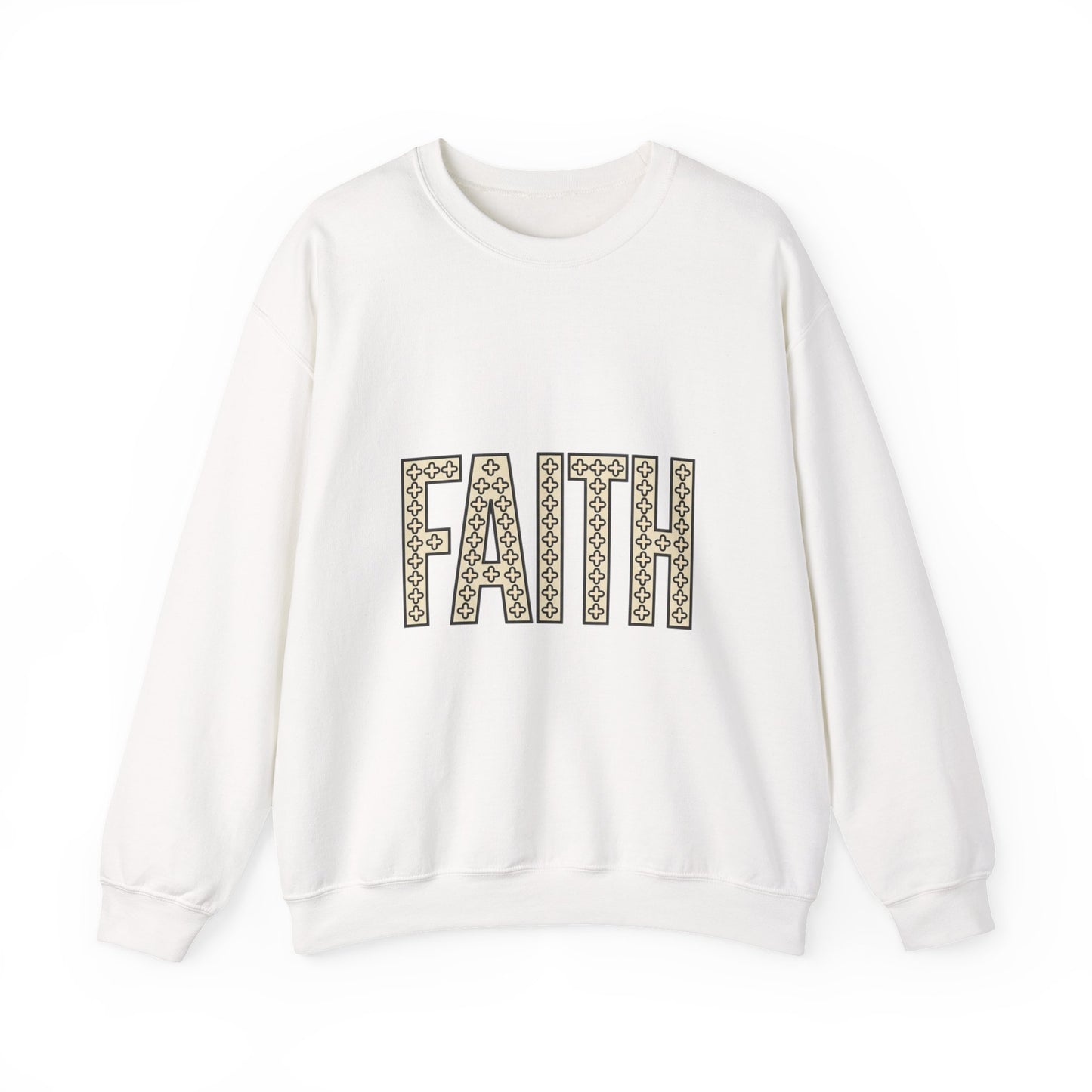 Faith groovy lettering Sweatshirt | Christian encouragement, pastel retro